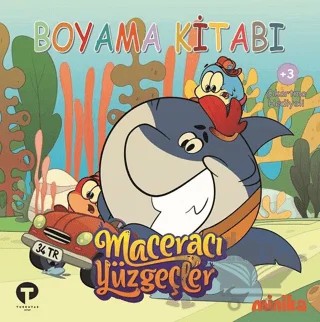 Boyama Kitabı - Maceracı Yüzgeçler 2 – Arzu Demirel Birinci – Turkuvaz Çocuk kitap kapağı