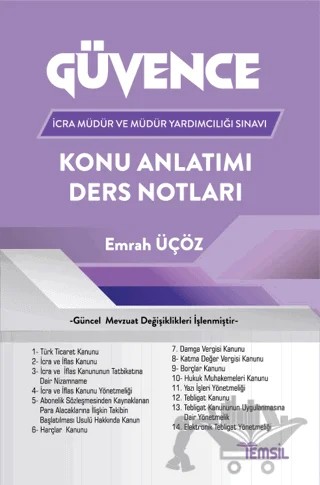İcra Müdür ve Müdür Yardımcılığı Sınavı Güvence Konu Anlatımı Ders Notları – Emrah Üçöz – Temsil Kitap kitap kapağı