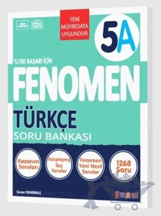 5. Sınıf Türkçe A Soru Bankası – Kolektif – Fenomen Yayınları kitap kapağı