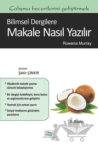 Bilimsel Dergilere Makale Nasıl Yazılır – Rowena Murray – Anı Yayıncılık kitap kapağı