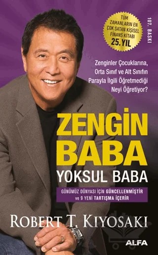 Zengin Baba Yoksul Baba – Robert T. Kiyosaki – Alfa Yayınları kitap kapağı