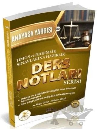 2026 HMGS Hakimlik HUKAL Anayasa Yargısı Ders Notları – Özgür Özsoy, Mahmut İmrağ – Savaş Yayınevi kitap kapağı