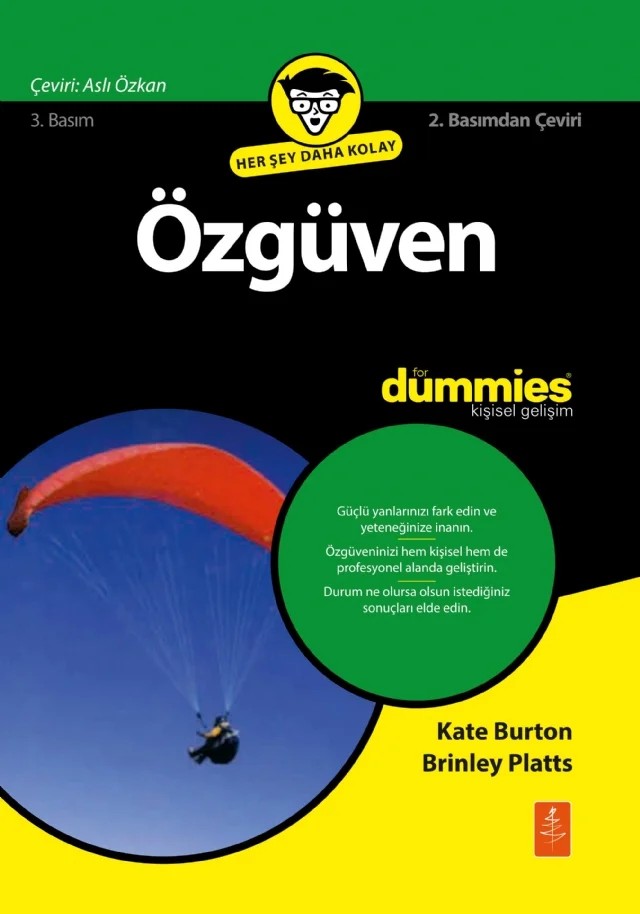 Özgüven for Dummies - Confi dence for Dummies – Kate Burton, Brinley Platts – Dummies kitap kapağı
