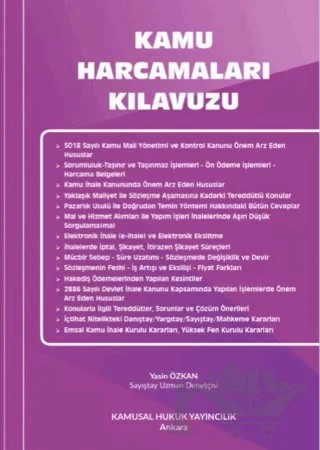Kamu Harcamaları Kılavuzu – Yasin Özkan – Kamusal Hukuk Yayıncılık kitap kapağı