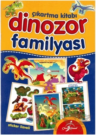 Dinozor Familyası - Çıkartma Kitabı – Kolektif – Çocuk Gezegeni kitap kapağı