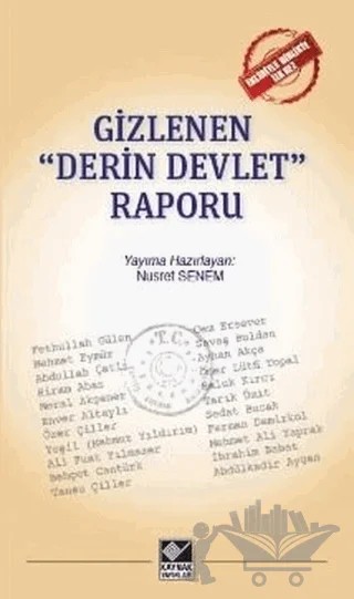 Gizlenen "Derin Devlet" Raporu – Nusret Senem – Kaynak Yayınları kitap kapağı