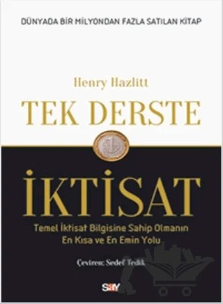Tek Derste İktisat – Henry Hazlitt – Say Yayınları kitap kapağı