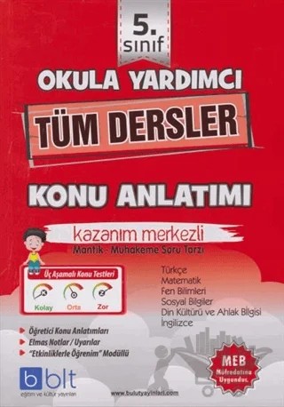 5. Sınıf Okula Yardımcı Tüm Dersler Konu Anlatımı – Kolektif – Bulut Eğitim ve Kültür Yayınları kitap kapağı