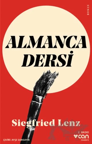Almanca Dersi – Siegfried Lenz – Can Yayınları kitap kapağı