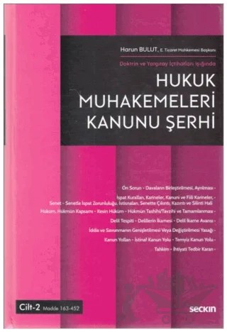 Hukuk Muhakemeleri Kanunu Şerhi – Harun Bulut – Seçkin Yayıncılık kitap kapağı
