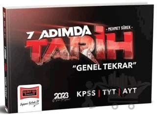 Yargı Yayınları 2023 KPSS 7 Adımda Tarih Genel Tekrar – Mehmet Sürek – Yargı Yayınevi kitap kapağı