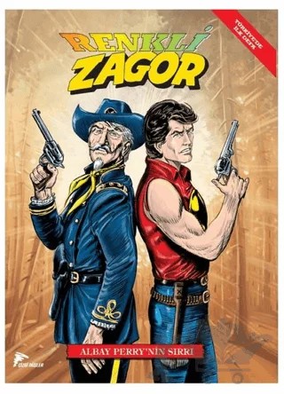 Renkli Zagor - Albay Perry'nin Sırrı – Antonio Zamberletti – Çizgi Düşler Yayınevi kitap kapağı