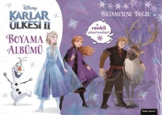 Disney Karlar Ülkesi 2 - Boyama Albümü Bilinmeyene Doğru – Kolektif – Doğan Egmont Yayıncılık kitap kapağı
