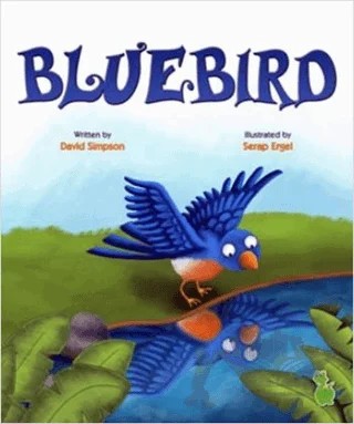 Blue Bird – David Simpson – Yeşil Dinozor kitap kapağı