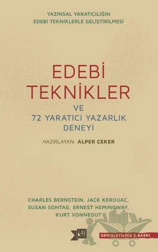Edebi Teknikler ve 72 Yaratıcı Yazarlık Deneyi – Alper Çeker – Altıkırkbeş Yayınları kitap kapağı