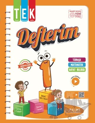 1. Sınıf Tek Defterim – Kolektif – Palme Yayınları kitap kapağı