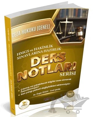 HUKAL HMGS - Hakimlik Ceza Hukuku Genel Hükümler Ders Notları – Özgür Özsoy, Ernil Şahin – Savaş Yayınevi kitap kapağı
