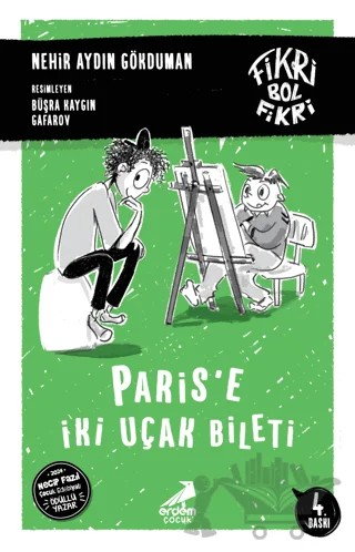 Paris'e İki Uçak Bileti - Fikri Bol Fikri 5 – Nehir Aydın Gökduman – Erdem Çocuk kitap kapağı