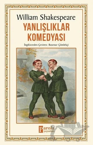 Yanlışlıklar Komedyası – William Shakespeare – Parola Yayınları kitap kapağı