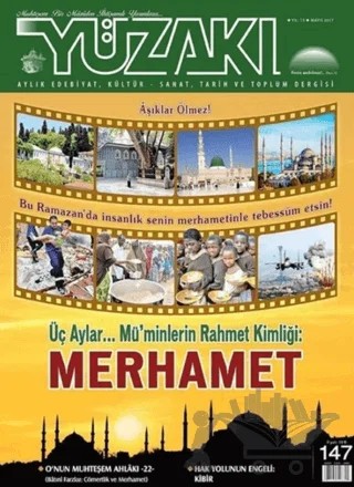 Yüzakı Aylık Edebiyat, Kültür, Sanat, Tarih ve Toplum Dergisi / Sayı:147 Mayıs 2017 – Yüzakı Yayıncılık kitap kapağı