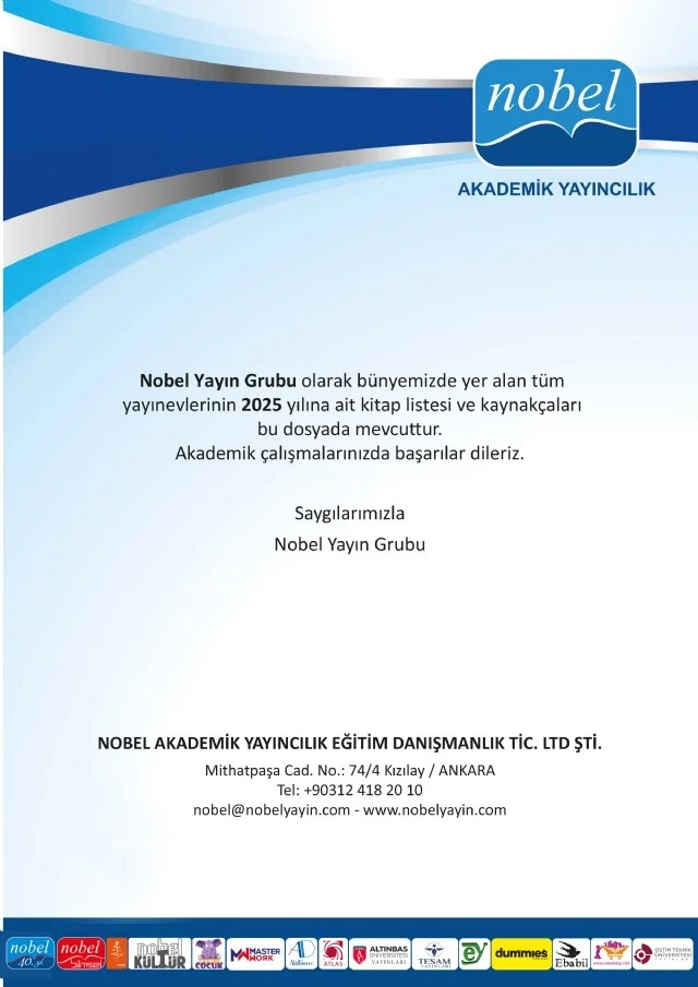 2025 - NOBEL YAYIN GRUBU - AKADEMİK KAYNAKÇA – Komisyon – Nobel Akademik Yayıncılık kitap kapağı