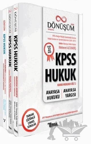 Dönüşüm KPSS Hukuk Seti (3 Kitap Takım) – Mehmet Altundiş, S. Mehmet Yıldırım – Temsil Kitap kitap kapağı