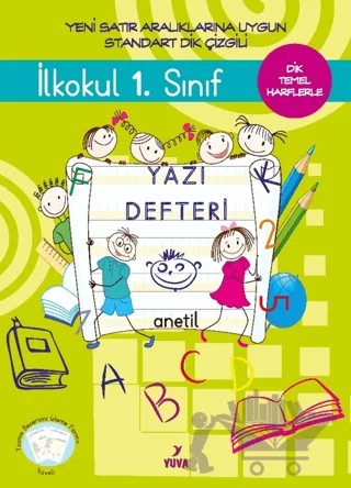 1. Sınıf Yazı Defteri Standart Dik Çizgili – Kolektif – Yuva Yayınları kitap kapağı