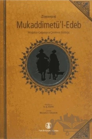 Zemahşeri - Mukaddimetü’l Edeb – N. N. Poppe – Türk Dil Kurumu Yayınları kitap kapağı