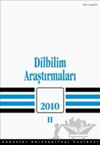 Dilbilim Araştırmaları 2010/2 – Kolektif – Boğaziçi Üniversitesi Yayınevi kitap kapağı