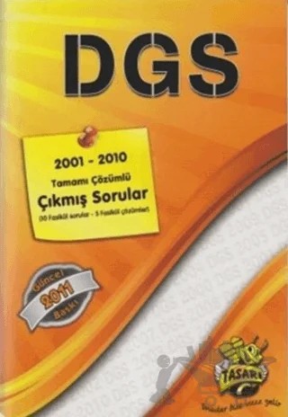 DGS 2001 - 2010 Tamamı Çözümlü Çıkmış Sorular – Kolektif – Tasarı Eğitim Yayınları kitap kapağı