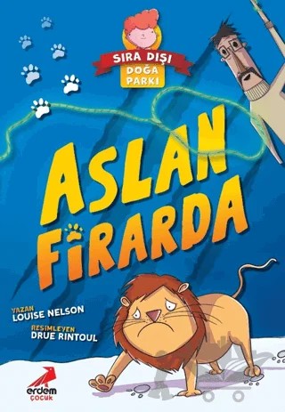 Aslan Firarda - Sıra Dışı Doğa Parkı – Louise Nelson – Erdem Çocuk kitap kapağı