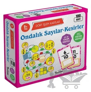 Ondalık Sayılar - Kesirler 9 Yaş Dört İşlem Kartlar – Kolektif – Teleskop Popüler Bilim kitap kapağı