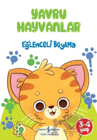 Yavru Hayvanlar - Eğlenceli Boyama – Kolektif – İş Bankası Kültür Yayınları kitap kapağı