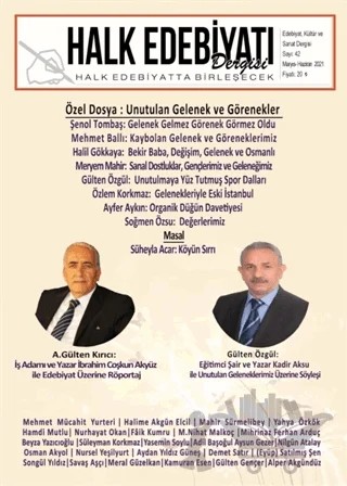 Halk Edebiyatı Dergisi Sayı: 42 Mayıs-Haziran 2021 – Halk Edebiyatı Dergisi Yayınları kitap kapağı
