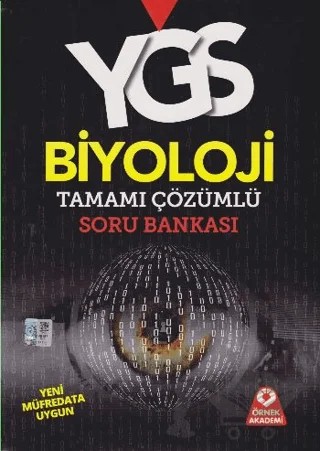 YGS Biyoloji Tamamı Çözümlü Soru Bankası – Ali Gül Güneşli – Örnek Akademi kitap kapağı
