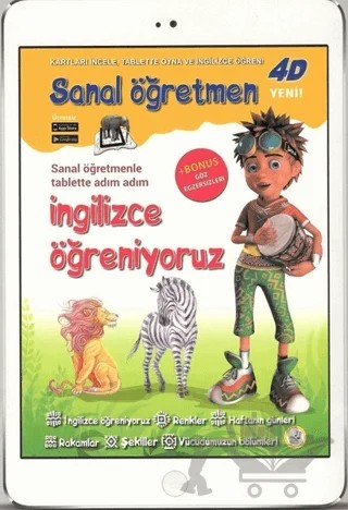 Sanal Öğretmen - İngilizce Öğreniyoruz – Kolektif – Artge Kids kitap kapağı