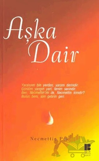 Aşka Dair – Necmettin Pek – Bilge Kültür Sanat kitap kapağı