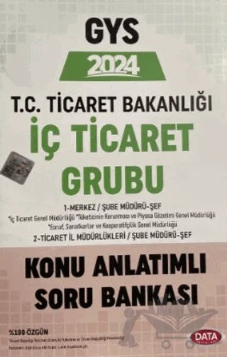 2024 Ticaret Bakanlığı İç Ticaret Grubu Konu Anlatımlı – Kolektif – Data Yayınları kitap kapağı