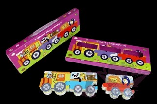 Yabani Hayvanlar: Tren - Kitap (3 Kitap - 7'şer Sayfa) – Kolektif – Pötikare Yayıncılık kitap kapağı