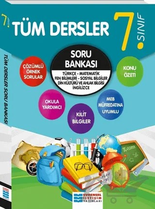 7. Sınıf Tüm Dersler Soru Bankası – Kolektif – Evrensel İletişim Yayınları kitap kapağı