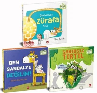 Hayvanlarla Eğleniyorum Set - Organik Kitap (3 Kitap Takım) – Ross Burach – Beyaz Balina Yayınları kitap kapağı