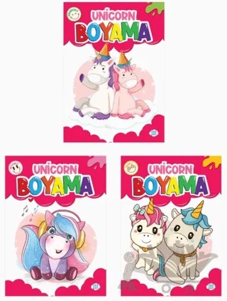 Unicorn Boyama Seti (3 Kitap) – Kolektif – Dokuz Çocuk kitap kapağı