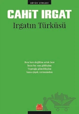 Irgatın Türküsü – Cahit Irgat – Kırmızı Kedi Yayınevi kitap kapağı
