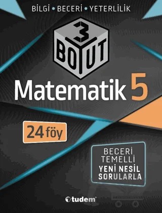 5. Sınıf Matematik 3 Boyut – Kolektif – Tudem Yayınları - Bayilik kitap kapağı