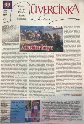 Üvercinka Dergisi Sayı: 99 Ocak 2023 – Üvercinka Dergisi kitap kapağı