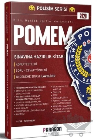 2020 POMEM Polis Meslek Eğitim Merkezleri Sınavına Hazırlık Konu Kitabı Konu Testleri Ve 10 Deneme Sınavı – Kolektif – Paragon Yayıncılık kitap kapağı