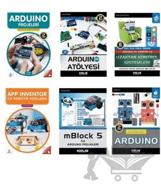 Arduino Programlama Eğitim Seti (6 Kitap Takım) – Kolektif – Kodlab Yayın Dağıtım kitap kapağı