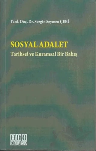 Sosyal Adalet – Sezgin Seymen Çebi – On İki Levha Yayınları kitap kapağı