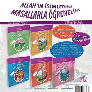 Allah'ın İsimlerini Masallarla Öğrenelim Seti (5 Kitap Takım) – Şerife Nihal Zeybek – Okur Çocuk kitap kapağı