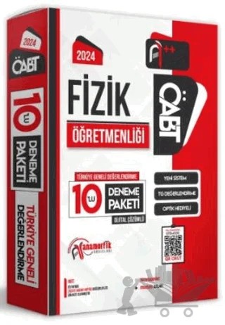 2024 ÖABT Fizik Öğretmenliği Türkiye Geneli 10 Deneme Dijital Çözümlü – Mustafa Aslan – Anamorfik Yayınları kitap kapağı